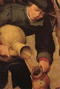 BRUEGEL, Pieter the Elder Details of Peasant Wedding Feast painting